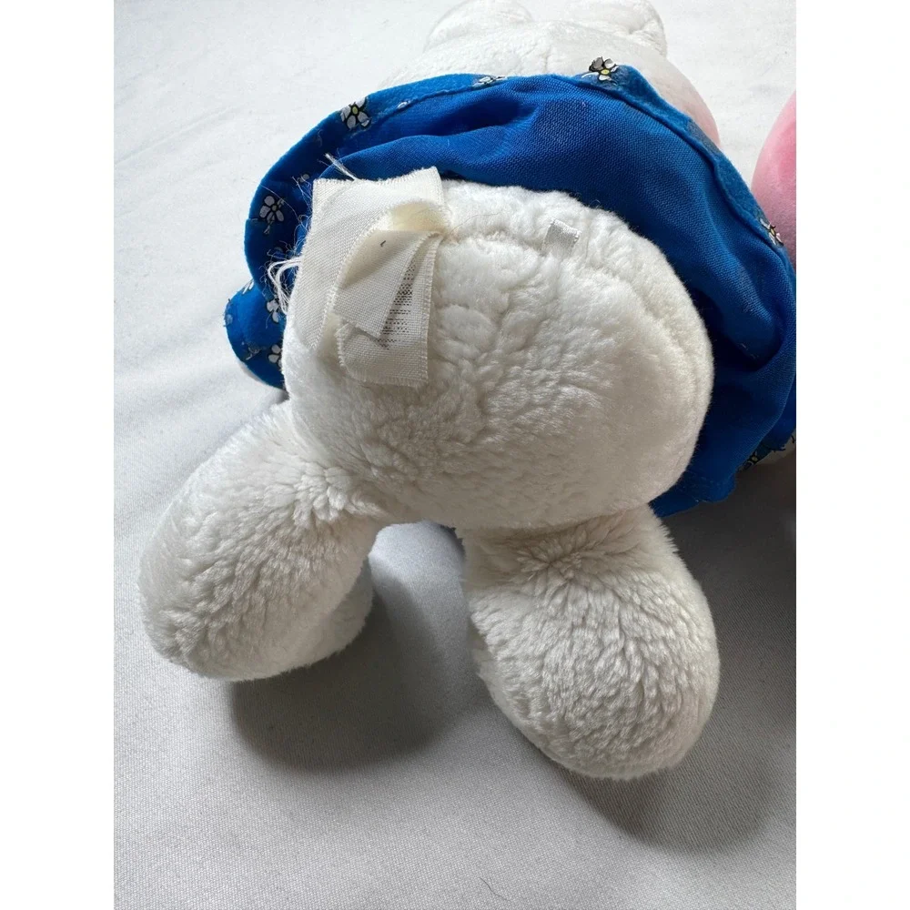 Miffy Bunny Plush Dick Bruna Blue Floral Dress Stuffed Animal 15 Inch